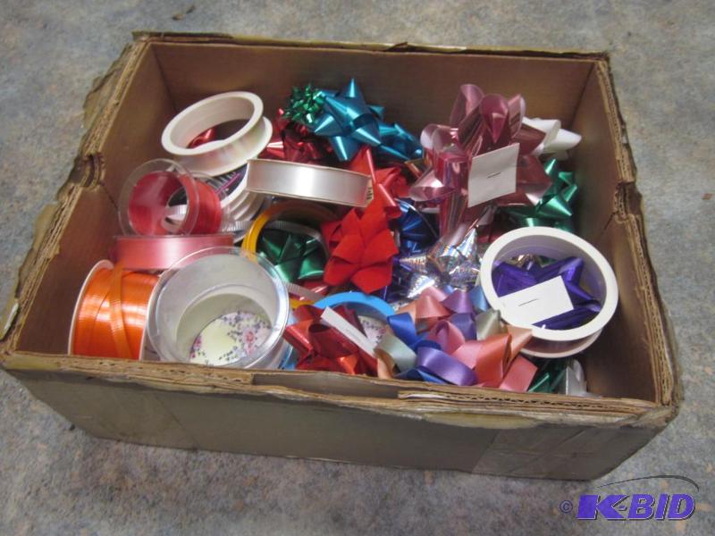 lot 341 image: Box of ribbon and bows.      ...