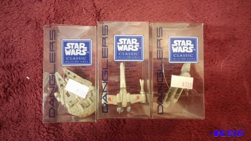 lot 103 image: LOT OF 3 APPLAUSE DANGLERS INCLUDING Y WING, ...