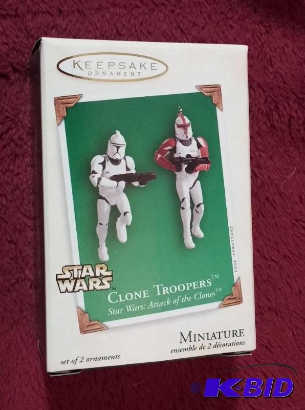 lot 106 image: HALLMARK ORNAMENT 2003 CLONE TROOPERS. NEVER ...