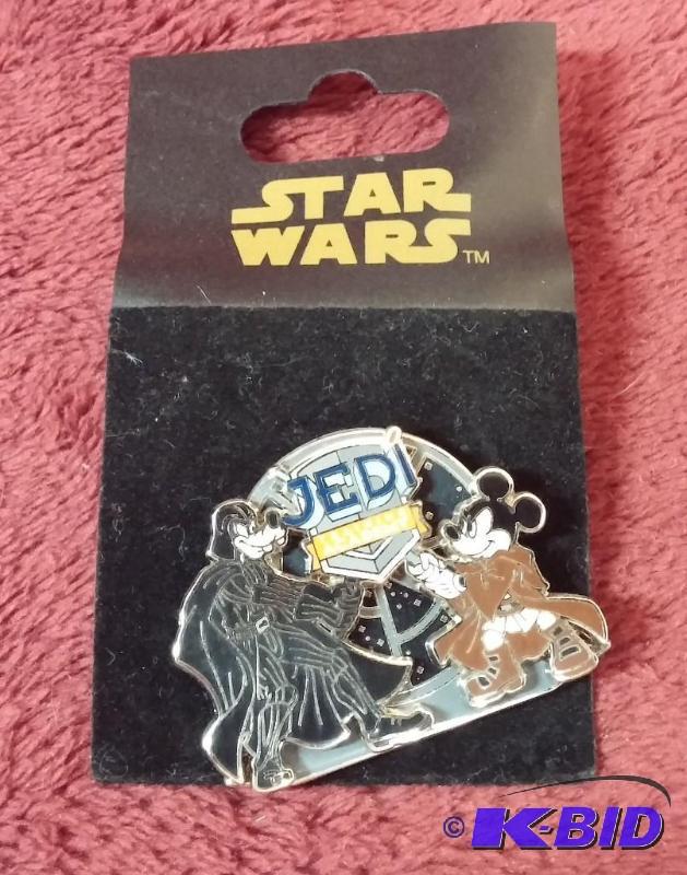 lot 107 image: STAR WARS STAR TOURS JEDI DUEL PIN. ONLY AVAI...