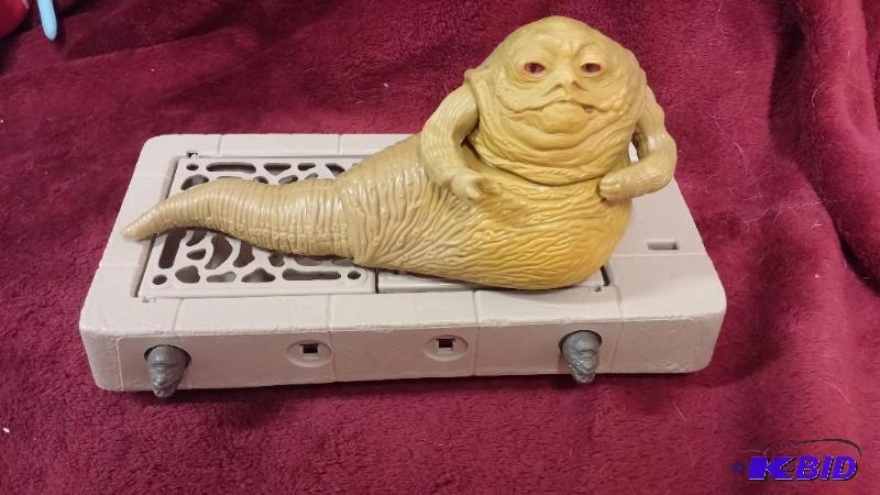 lot 118 image: VINTAGE JABBA THRONE SCENE, INCLUDES JABBA, T...