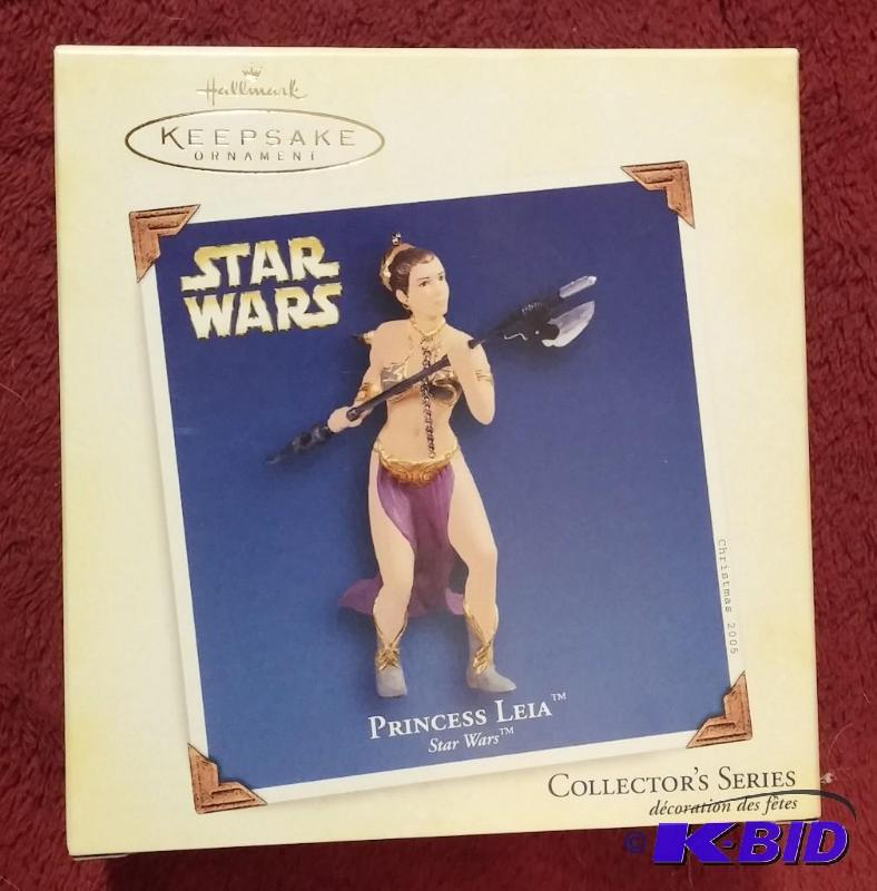 lot 146 image: HALLMARK ORNAMENT 2005 PRINCESS LEIA JABBAS S...