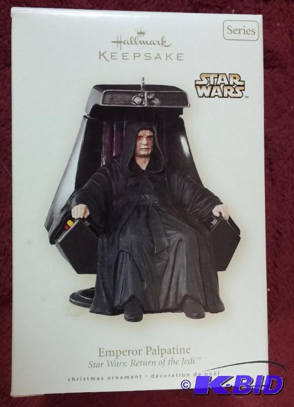 lot 149 image: HALLMARK ORNAMENT 2008 EMPEROR PALPATINE NEVE...