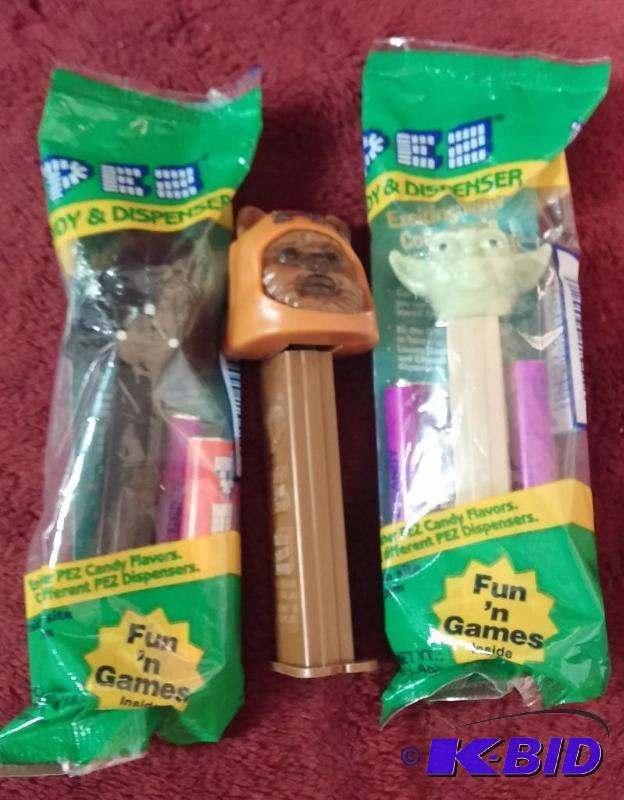 lot 163 image: LOT OF 3 PEZ DISPENSERS...