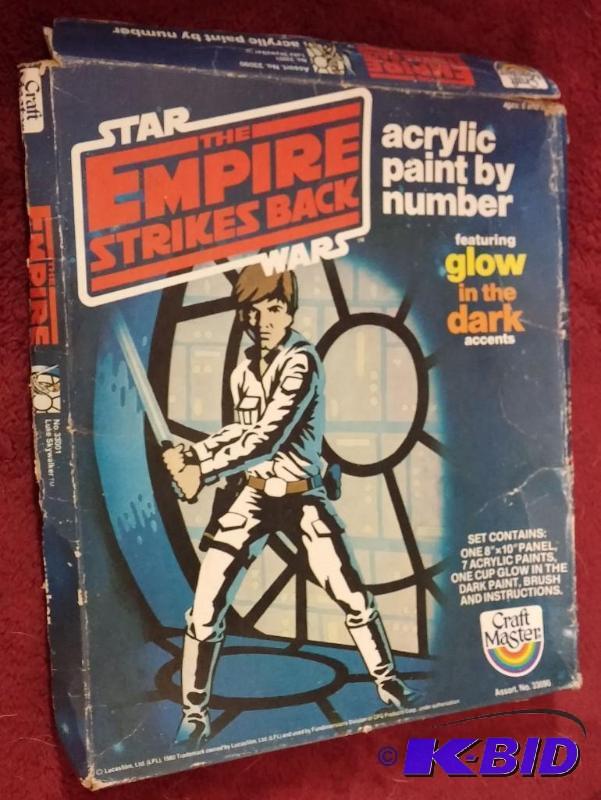 lot 169 image: STAR WARS EMPIRE STRIKES BACK PAINT BY NUMBER...
