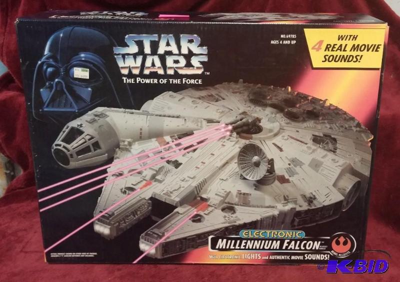 lot 183 image: MILLENNIUM FALCON. NEVER BEEN OPENED...