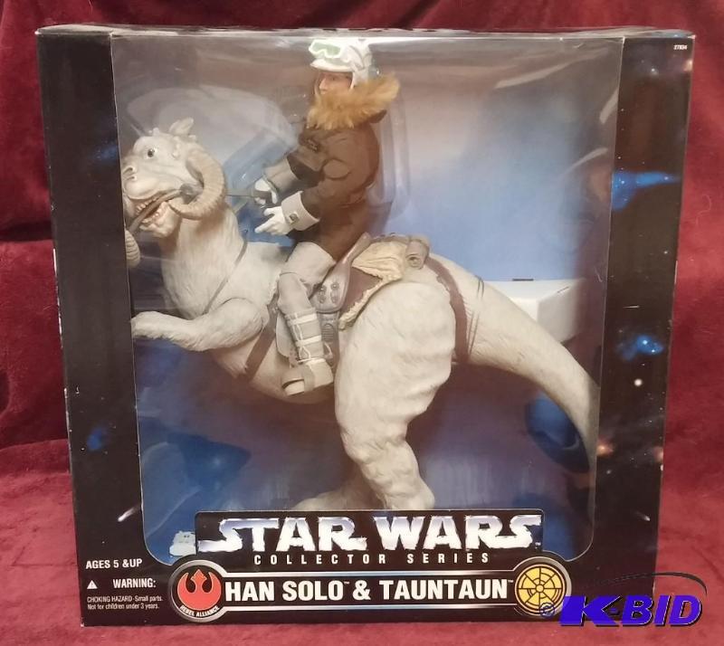 lot 186 image: STAR WARS 12 IN HAN SOLO & TAUNTAUN. NEVE...