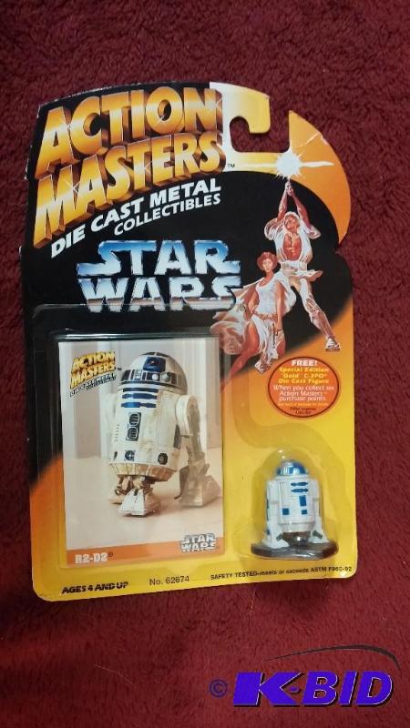 lot 98 image: ACTION MASTERS R2-D2 DIE CAST FIGURE. NEVER B...