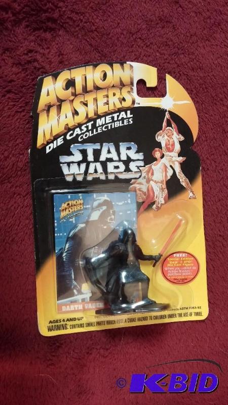 lot 99 image: ACTION MASTERS DARTH VADER DIE CAST FIGURE. N...