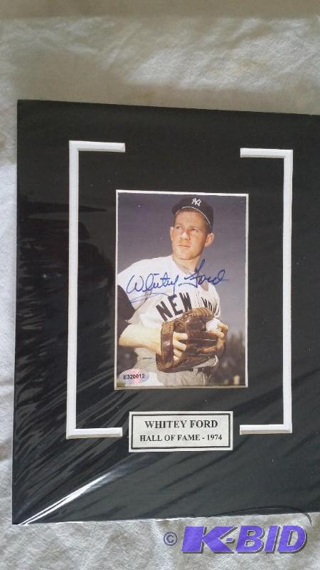 Authentic Whitey Ford Autograph