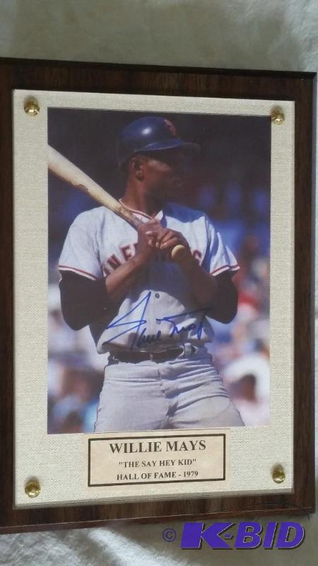 Authentic Willie Mays Autograph