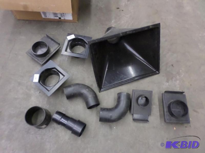 lot 104 image: Box Of Misc Dust Collector Parts...