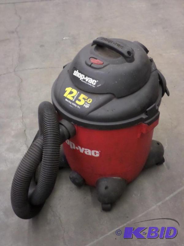 lot 13 image: Shop-Vac 12-Gallon 5HP WetDry Vac...