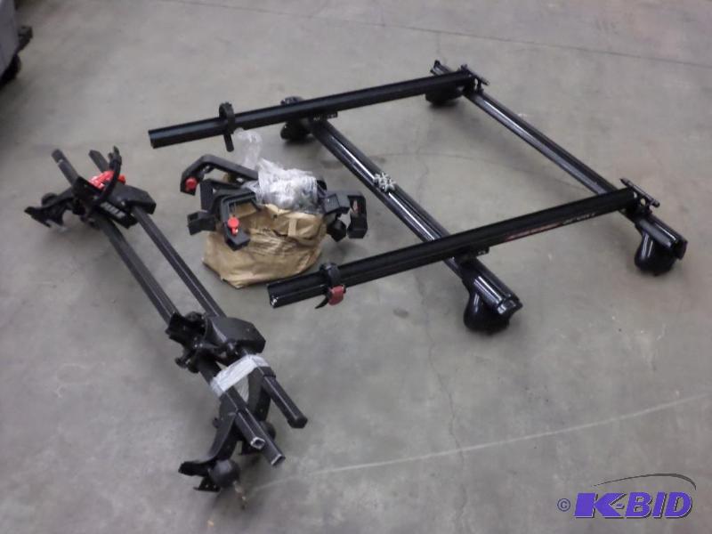 lot 28 image: (2) Roof Racks With (1) Bag Of Accessories...