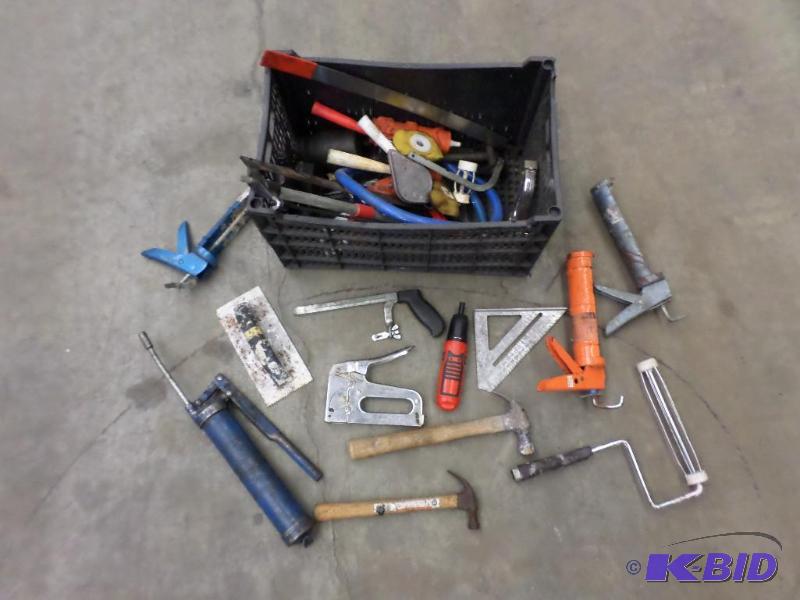 lot 42 image: Tote Of Misc Hand Tools & Etc...