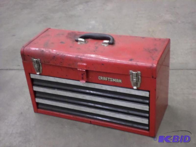 lot 44 image: Craftsman Steel Toolbox...
