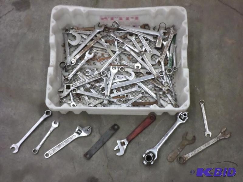 lot 48 image: Tote Of Misc Wrenches...