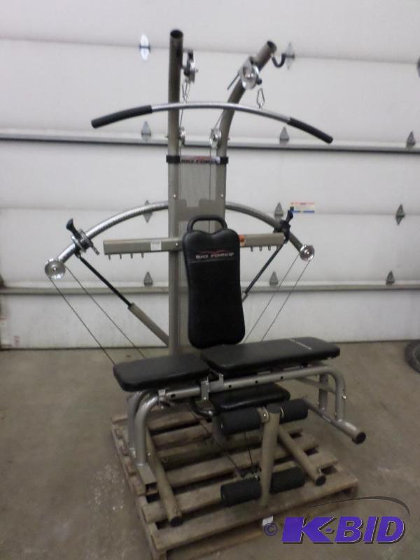 lot 5 image: Bio-Force Adjustable Exercise Machine, Bench ...
