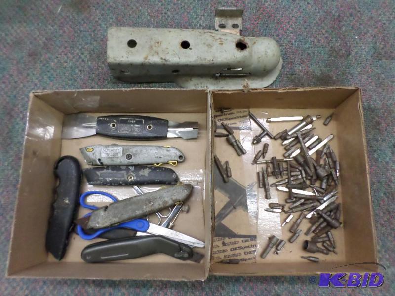 lot 60 image: Lot Of (1) Trailer Tongue, (1) Box Of Misc B...