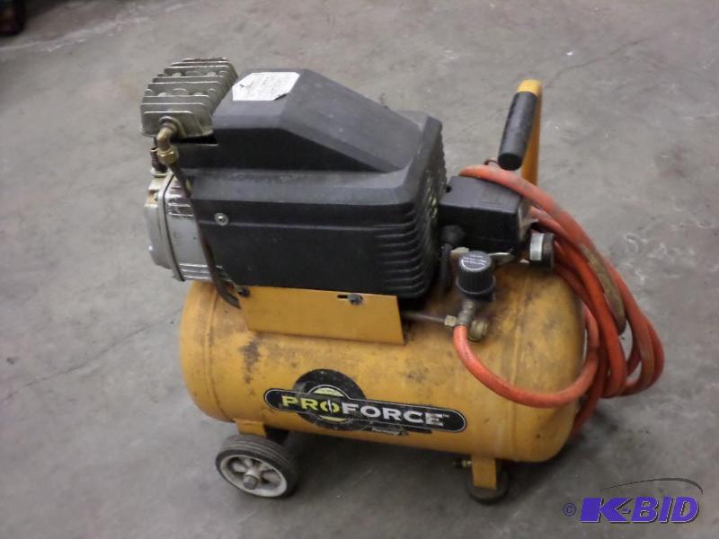 lot 62 image: ProForce 5-Gallon Electric Air Compressor...