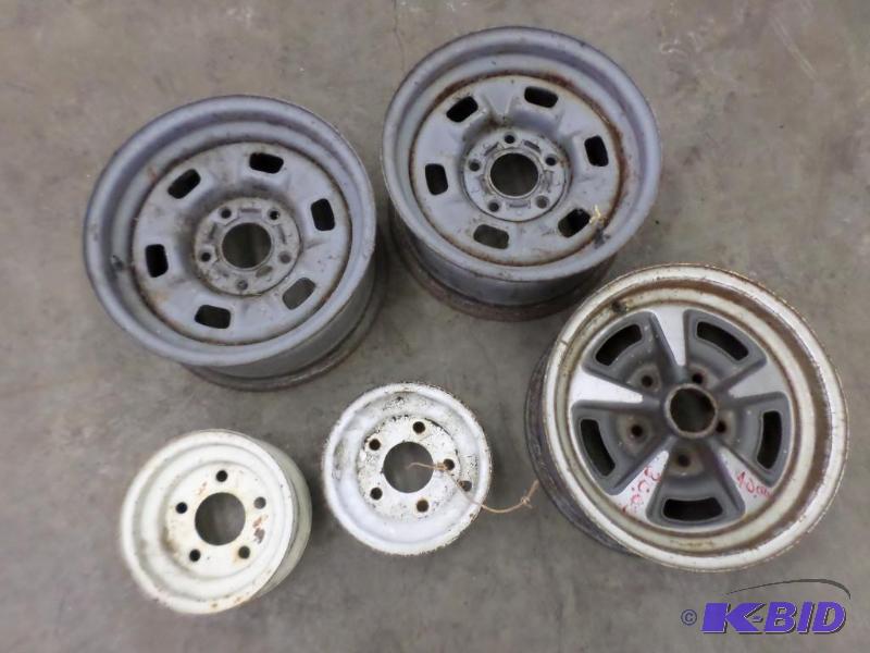 lot 67 image: (5) Various Steel Rims---(2) Match Sets...