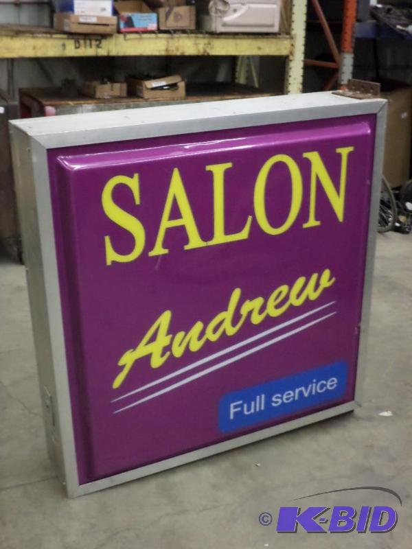 lot 8 image: 4x4 Double Sided Lighted &quotSalon" ...