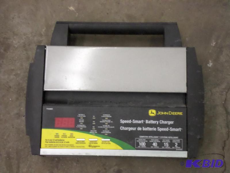lot 80 image: John Deere 2-14-40-100 Amp Battery Charger...