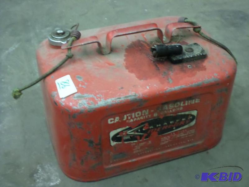 lot 86 image: 5-Gallon Steel Boat Fuel Can...