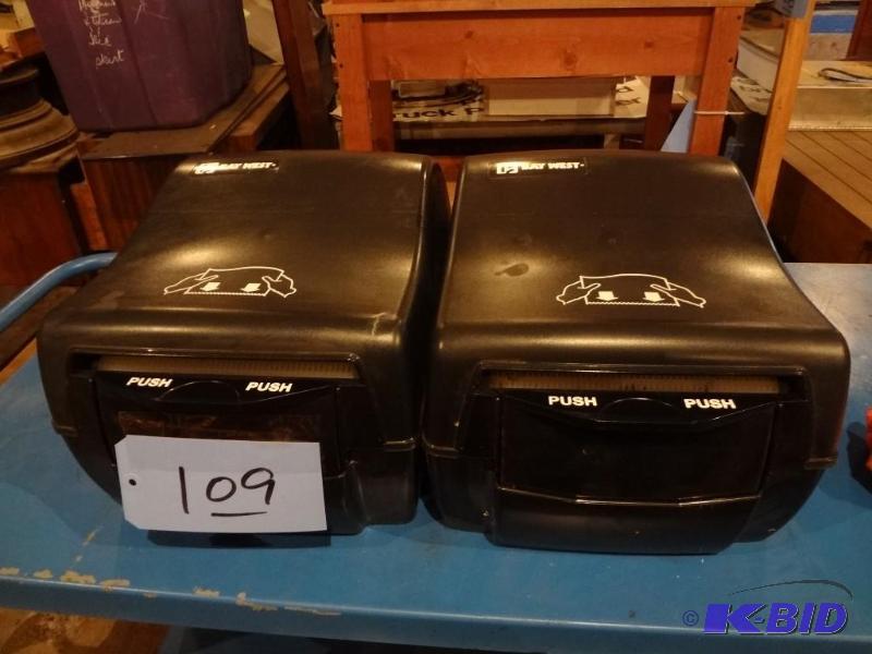 lot 109 image: Two Towel Dispensers