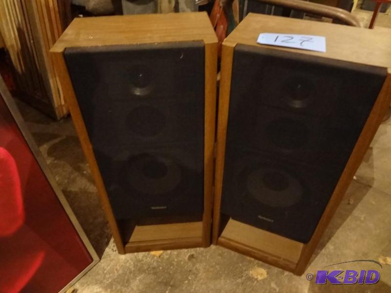 lot 127 image: Large Techniques Speakers