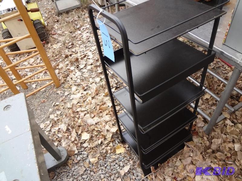 lot 13 image: Black Metal Display Stand