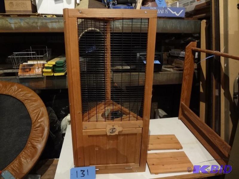 lot 131 image: Wood Cage