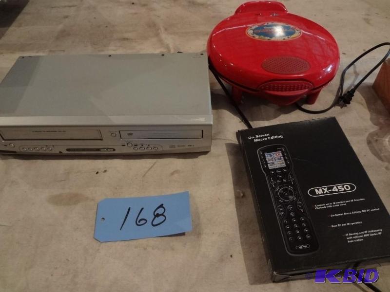 lot 168 image: DVDCD PlayerRecorder, Universal Remote