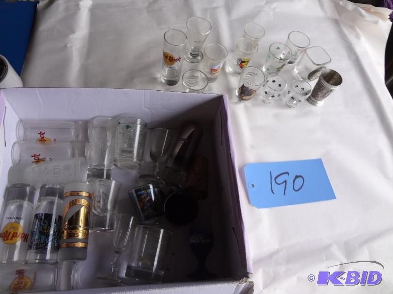 lot 190 image: Shot Glasses