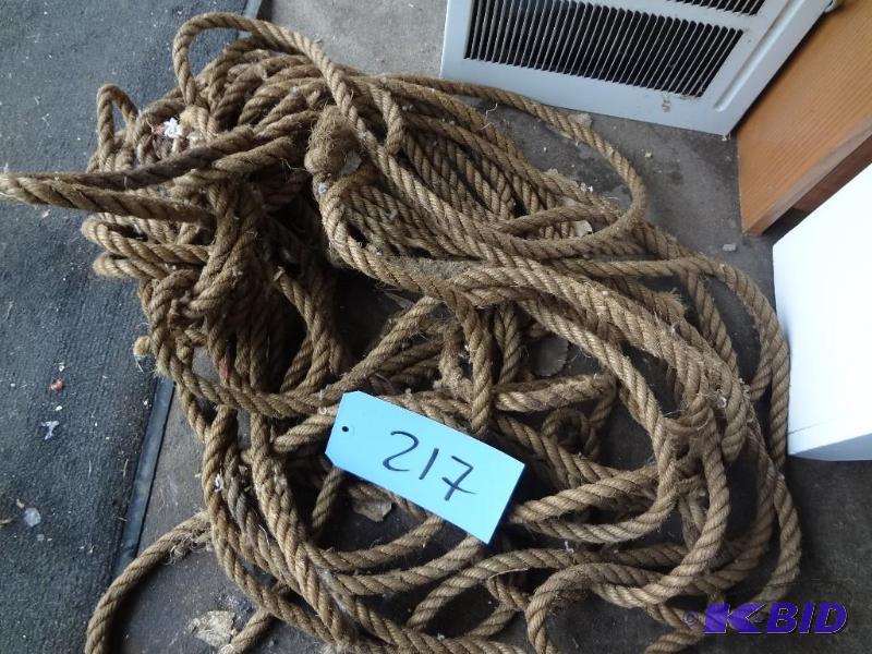 lot 217 image: Length of Hemp Rope