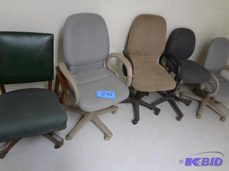 lot 248 image: Five Office Chairs