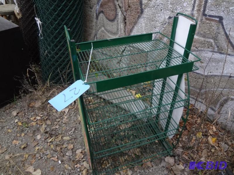 lot 27 image: Green Display Cart