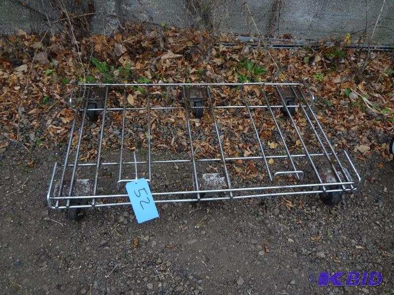 lot 52 image: Six Wheeled Metal Dolly