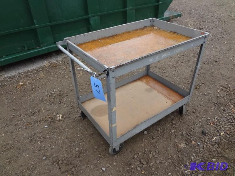 lot 57 image: Metal Tool Table