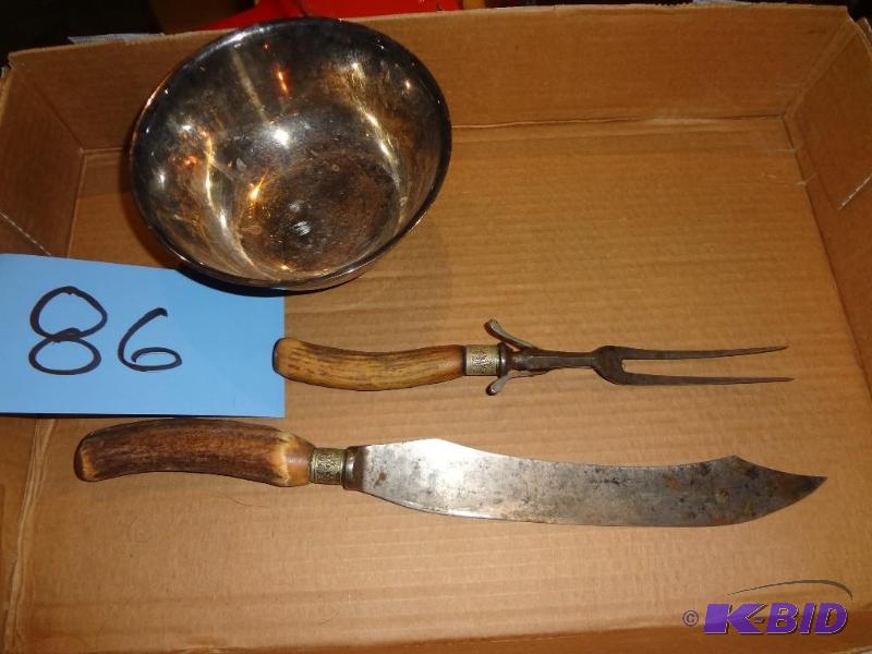 lot 86 image: Vintage Sheffield Cutlery