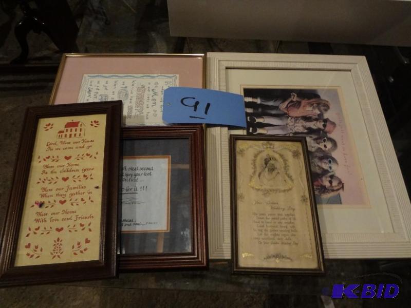 lot 91 image: (5) Small PrintsPictures