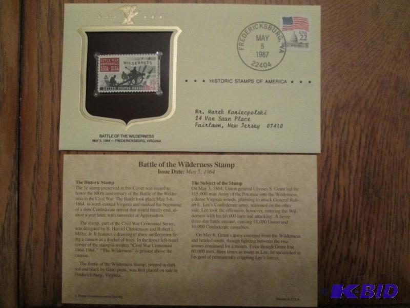 Battle Of The Wilderness Stamp, Issued 1964 ...