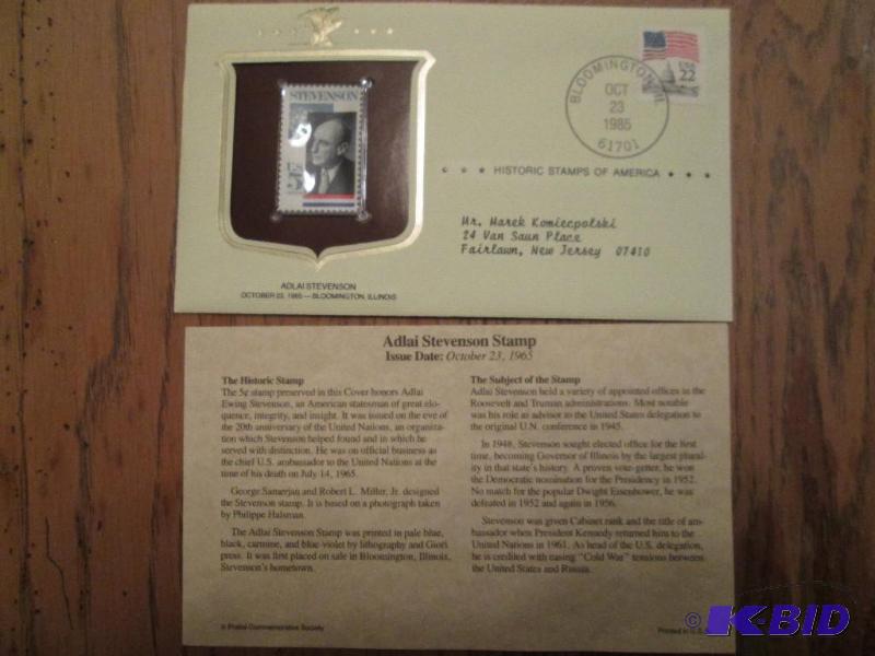 Adlai Stevenson Stamp, Issued 1965 Mint seal...
