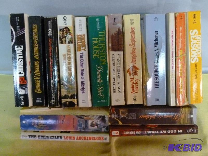 lot 168 image: Large lot of paperback books....