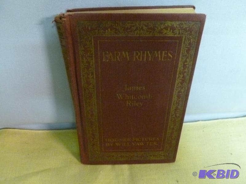 lot 178 image: Antique Book - Farm Rhymes - 1921....