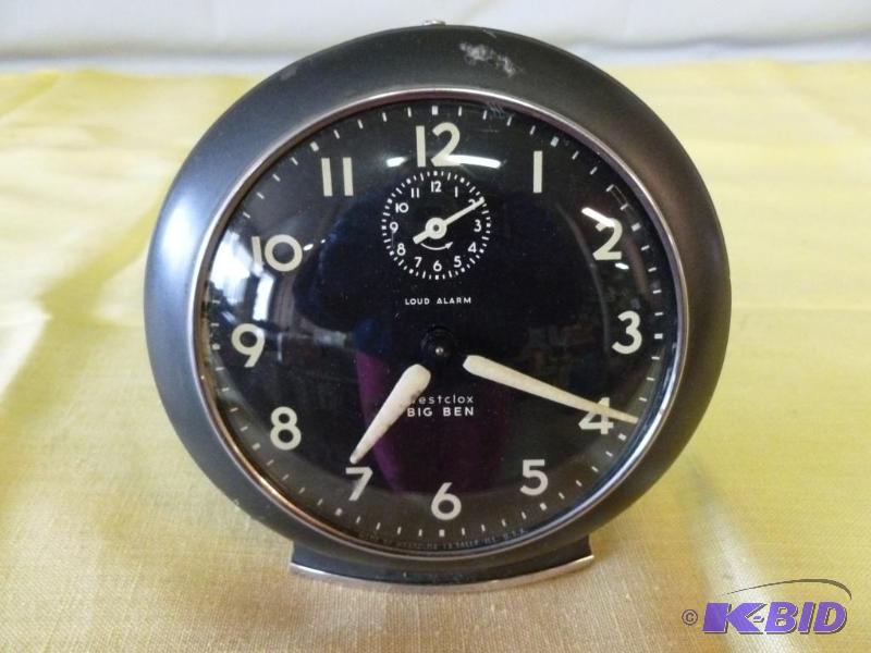 lot 212 image: Vintage Westclock Big Ben wind up dresser ala...