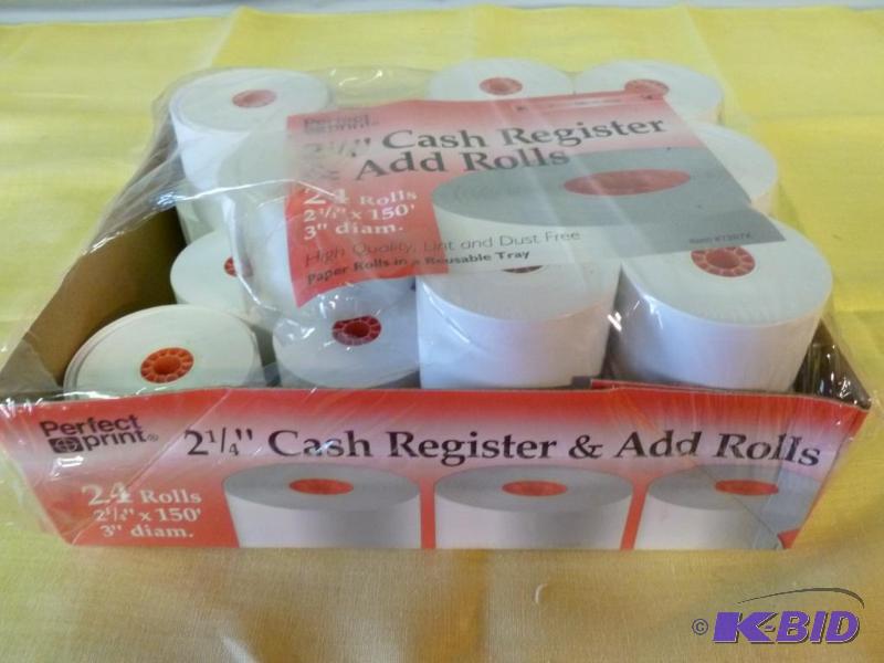 lot 241 image: Lot Of 17 Perfect Print 2 14" cash regi...