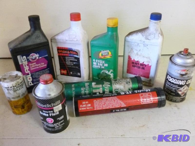 lot 245 image: Lot of mechanic shop items that includes moto...