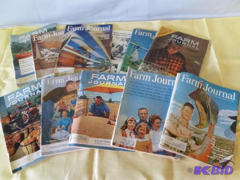 lot 33 image: Lot of twelve vintage Farm Journal magazines,...