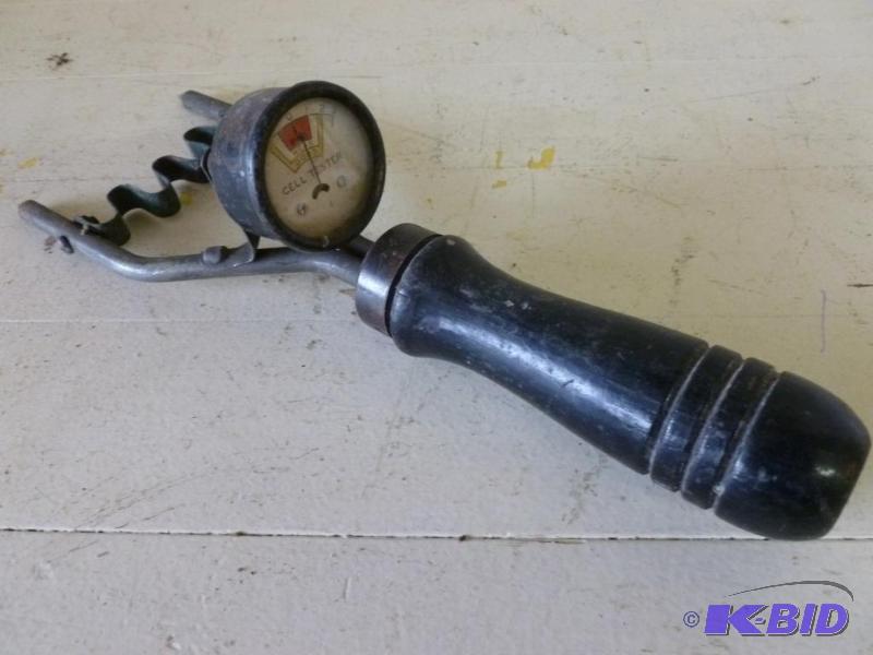lot 45 image: Vintage battery cell tester, measures 13"...